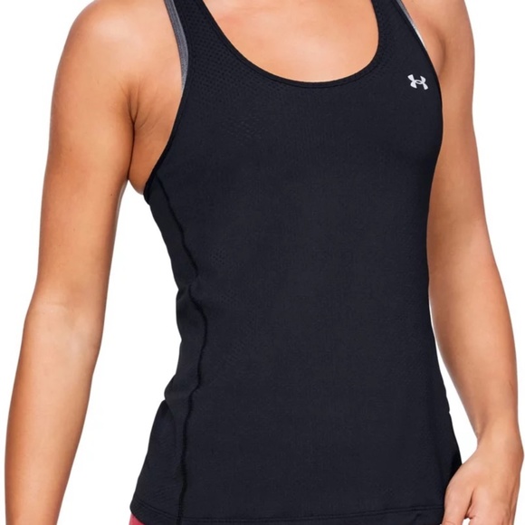 Under Armour Tops - New Under Armour Women’s Heatgear Racer Tank Top Black Size XS NWT